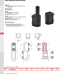 BASIC VERTICAL LIFT-OFF HINGE