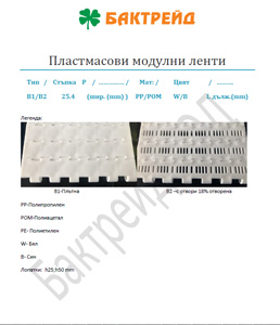 Пластмасови модулни ленти